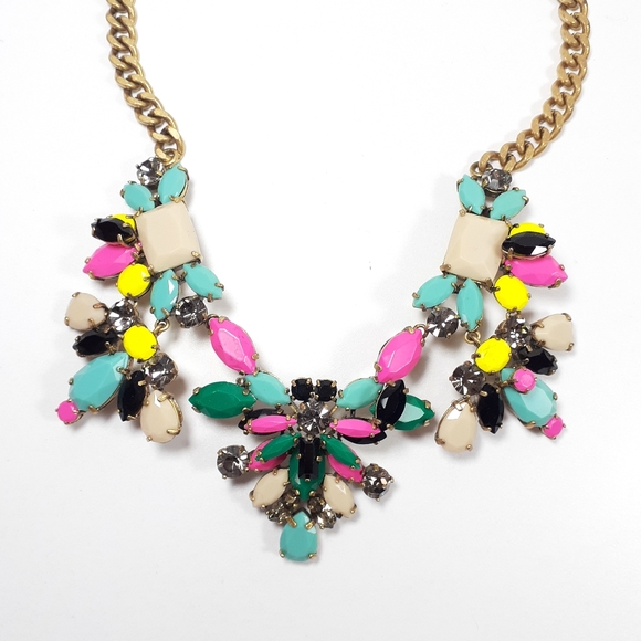 J. Crew Jewelry - J. Crew Necklace Statement Piece Summery Neons